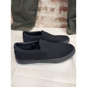 No Boundaries Mens Slip On Shoes Size 10 Black Memory Foam Casual Sneakers